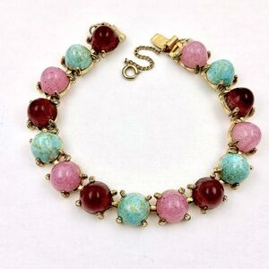 VIntage Multicolor Bohemian Glass Bracelet